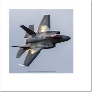 F-35A Pulling Vapor At Dusk Posters and Art